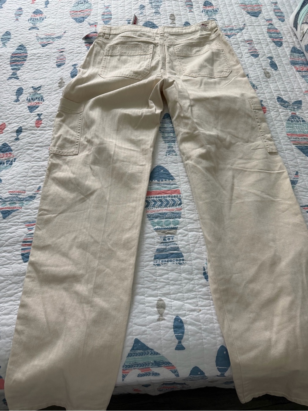 UNIONBAY Women's Wide Leg Carpenter Pants in Light Beige